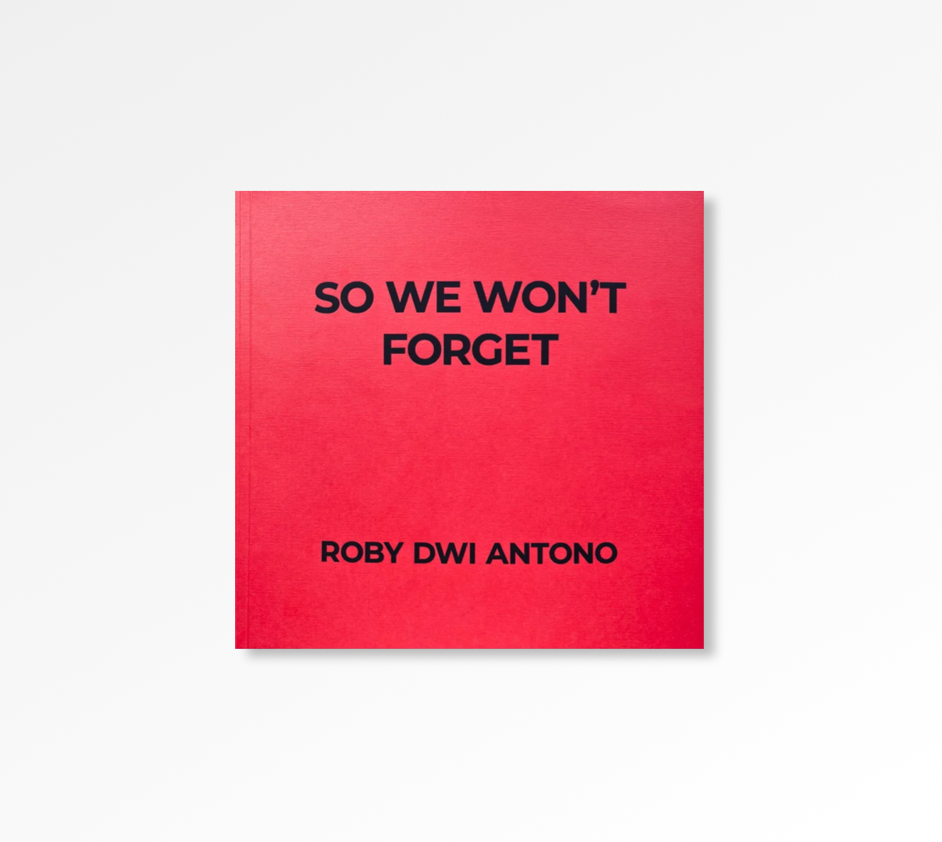 Roby Dwi Antono So We Won't Forget - Monograph Art Book | Almine