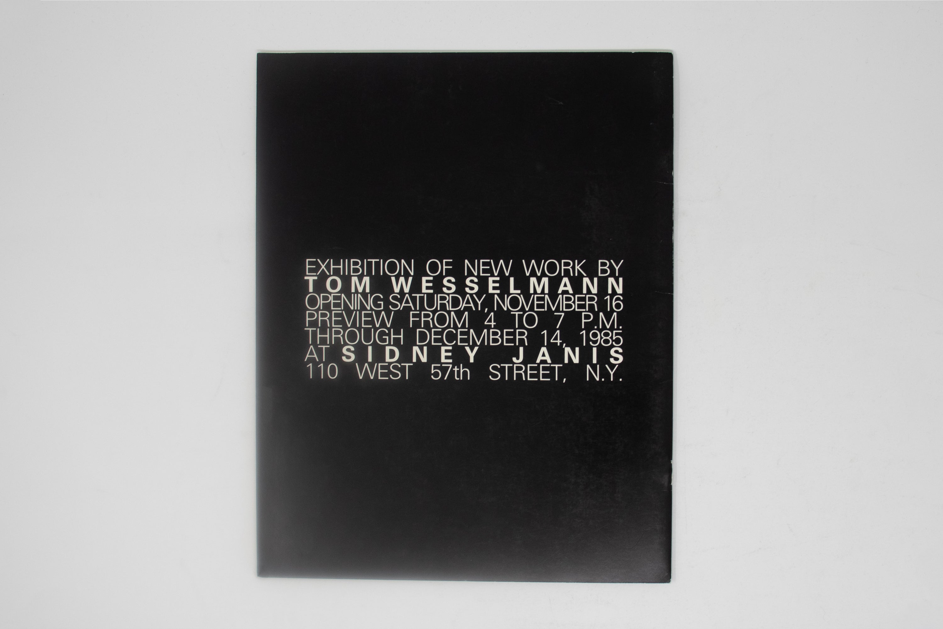 Exhibition Catalogue 1985