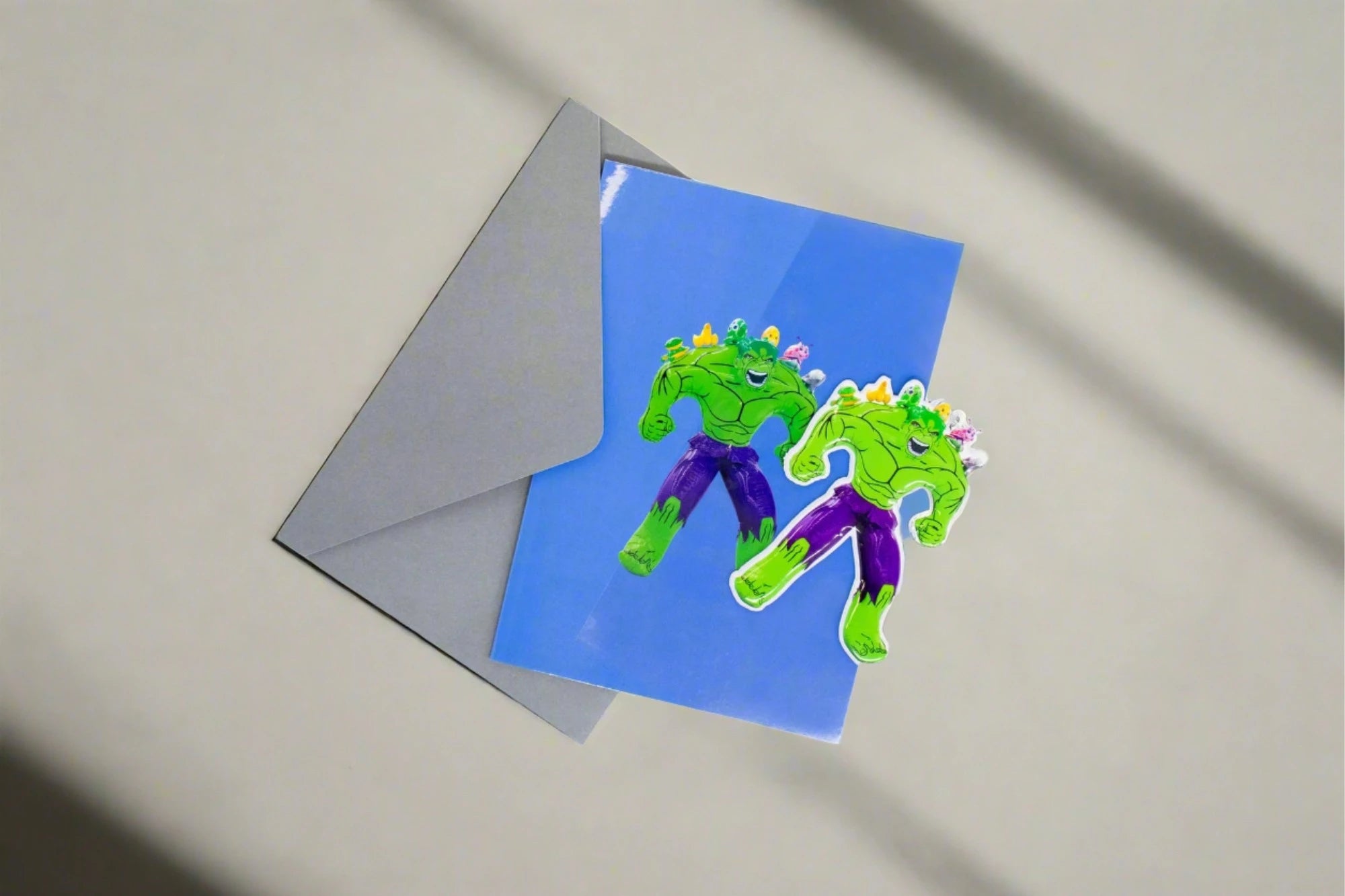 Hulk (Friends) - Puffy Sticker Card