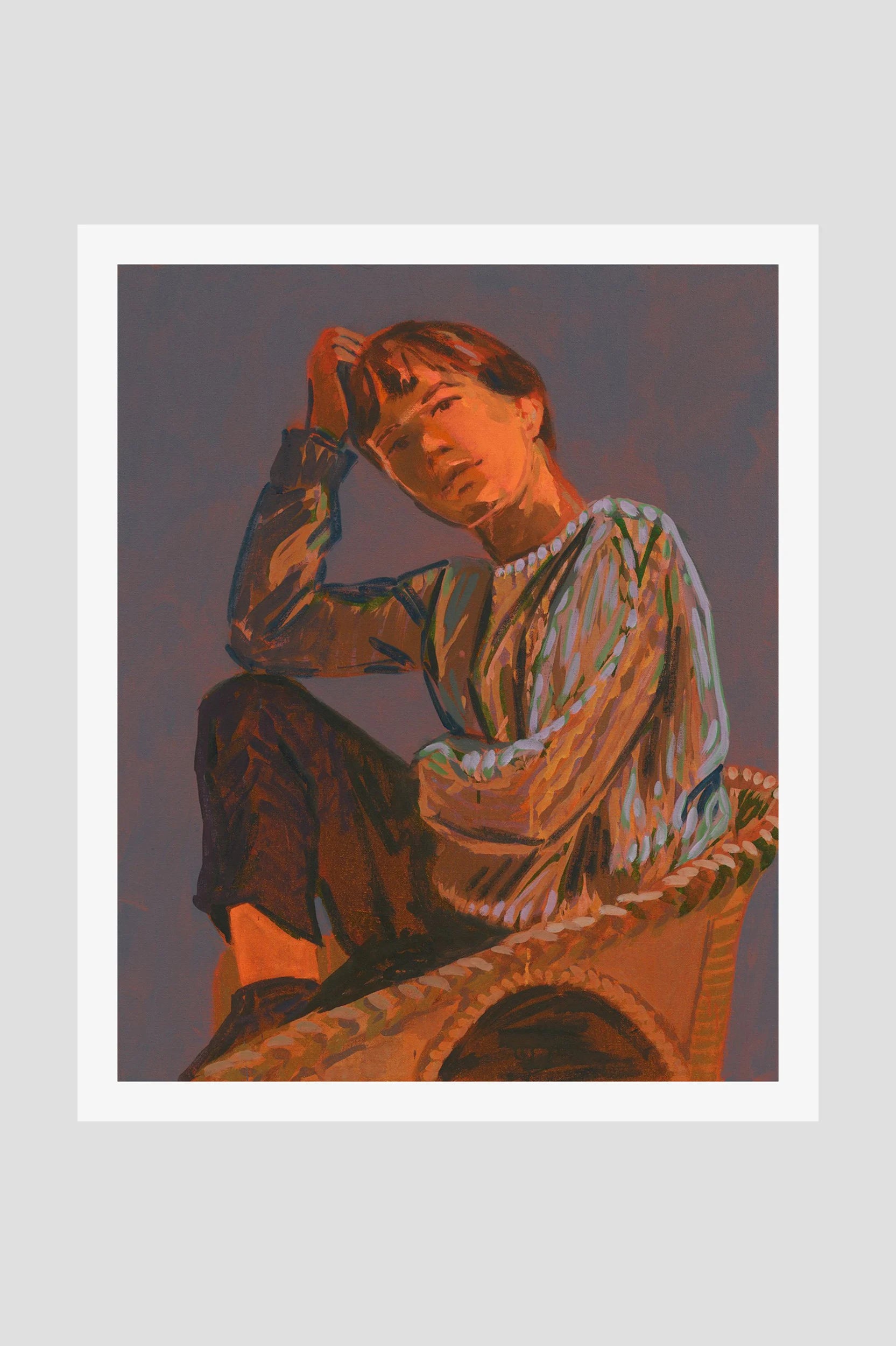 Self-portrait (blue)