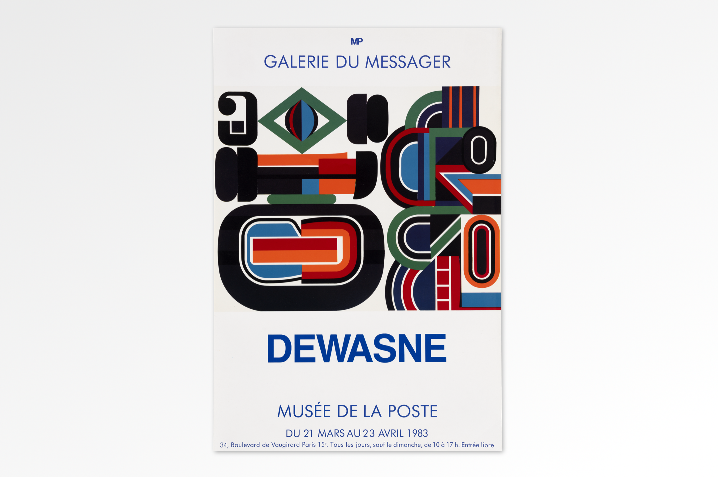 Poster "Musée de la Poste" Jean Dewasne Print