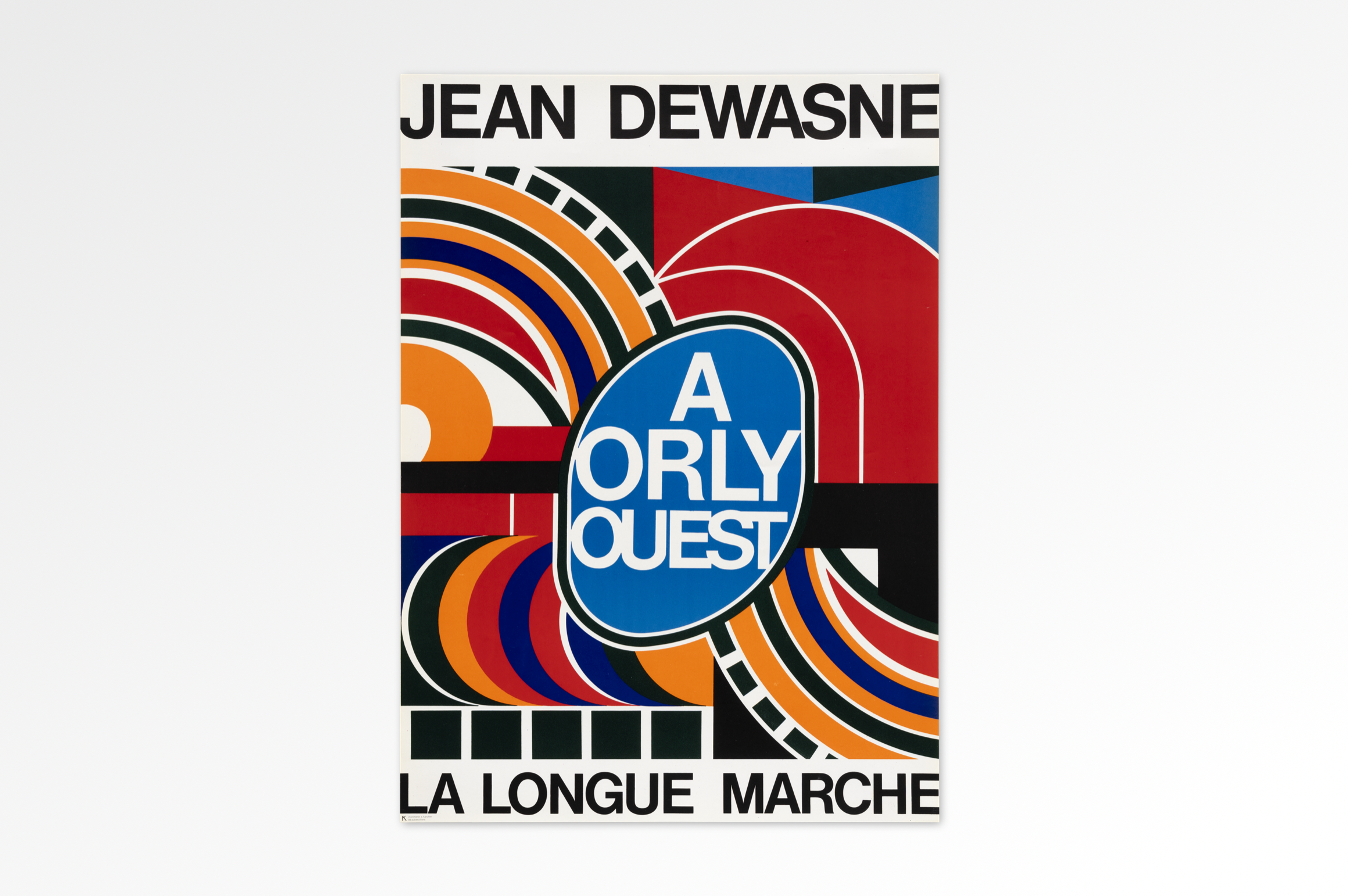 Poster "à Orly Ouest - La longue marche" Jean Dewasne Print
