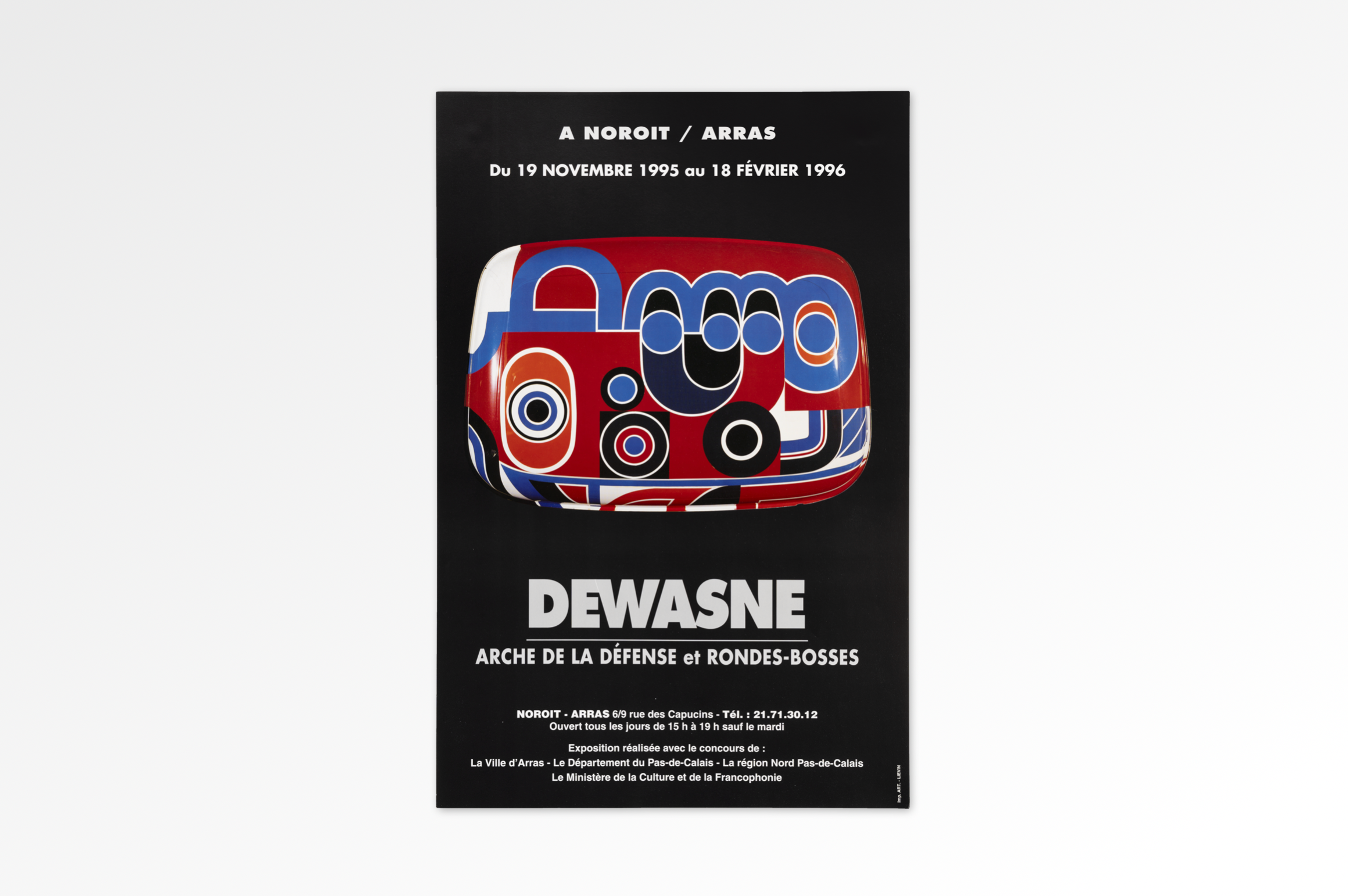Poster "à Noroit/Arras Arche de La Défense et Rondes-Bosses" Jean Dewasne Print