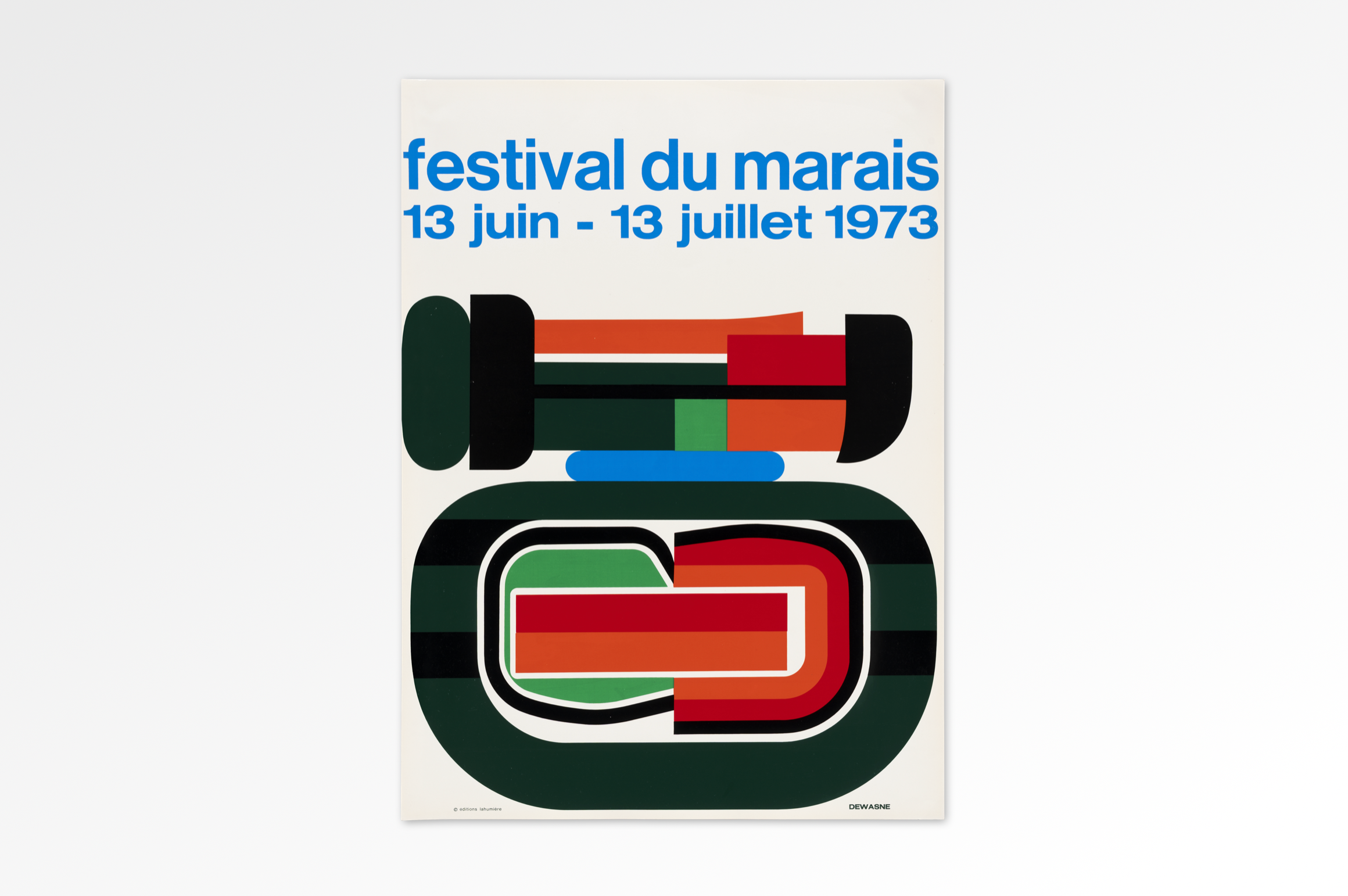 Poster "Festival du Marais" Jean Dewasne Print