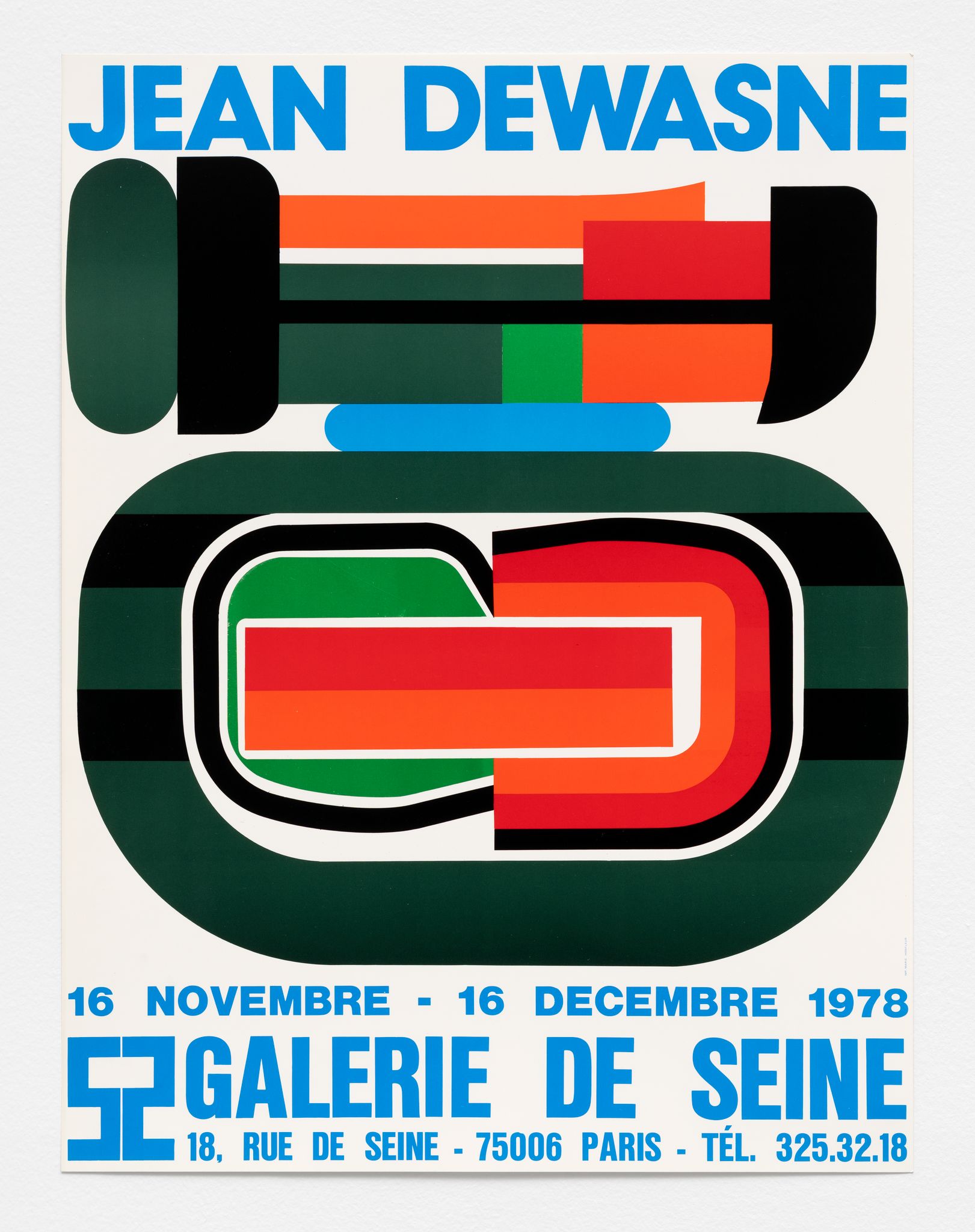 Poster "Galerie de Seine" Jean Dewasne Print