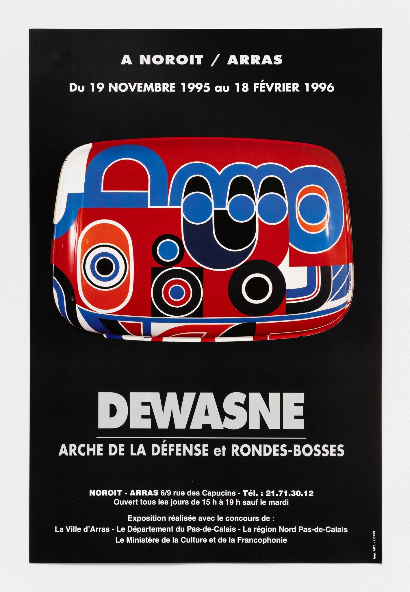 Poster "à Noroit/Arras Arche de La Défense et Rondes-Bosses" Jean Dewasne Print