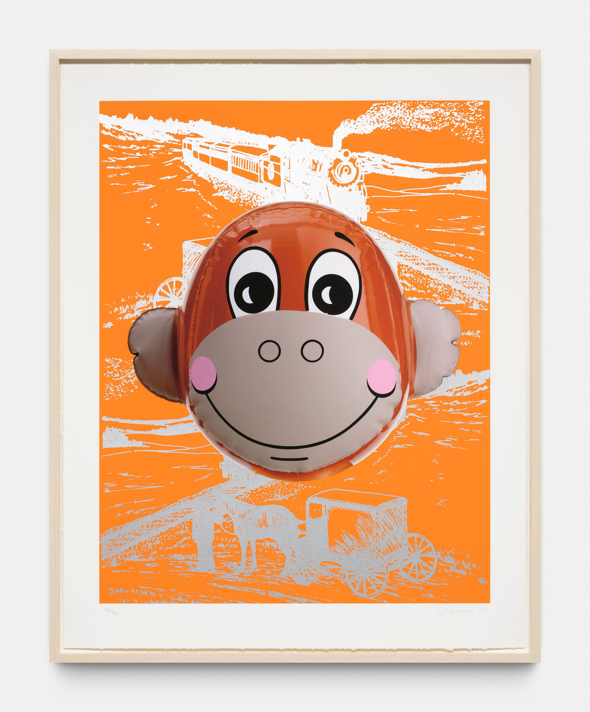 Jeff Koons Monkey Train (Orange) - Hand-Signed Limited Edition ...