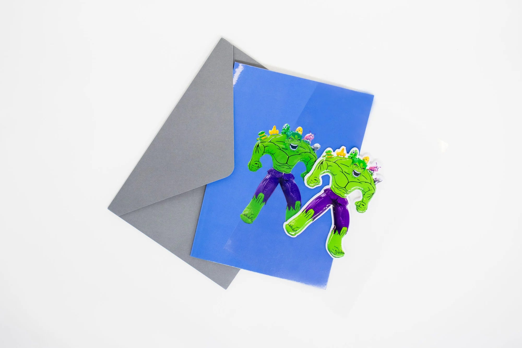 Hulk (Friends) - Puffy Sticker Card