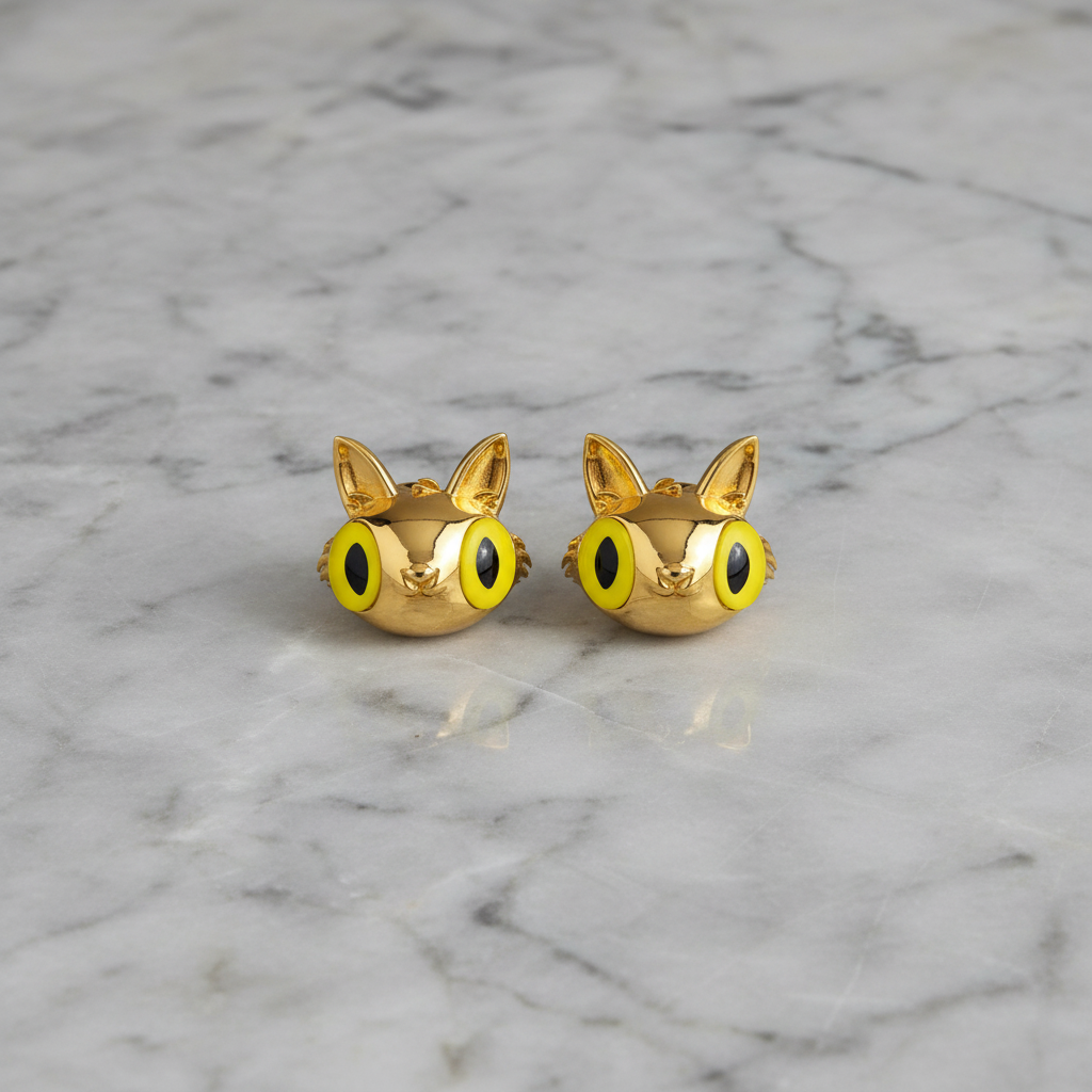 Grey marble earrings visual